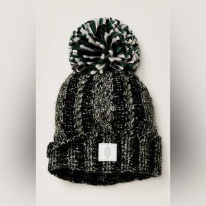 NWOT Free People Pom Party Reflective Beanie